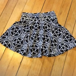 XS Velvet KillStar Skater Skirt